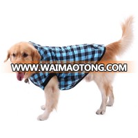 Winter Warm Cloth Buckle Fashion Reversible Dog Jacket Designer Plaid Pet Clothes Elastic Big Dog Coat