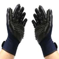 Manufacturers direct cleaning massage hair removal pet bath grooming gloves brush for long and short fur dogs or cats