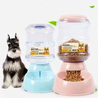 3.8L Large Pets Water Dispenser Food Bowl Plastic Automatic Feeders for Cats and Dogs