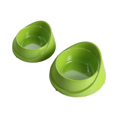 Green Melamine Modern Dog Water Bowl Bone