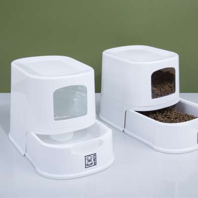 Multifunction dog feeder automatic plastic dog food feeder