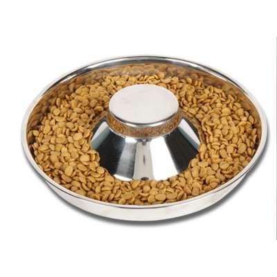 Wholesale High Quality Small Medium Large Durable ss slow feeder dog bowl stainless steel