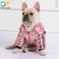 New design Dog Winter Coat  With Fur Warm Pet Jacket shiny dog jacket Dog novelty coats Luxury pet jacket