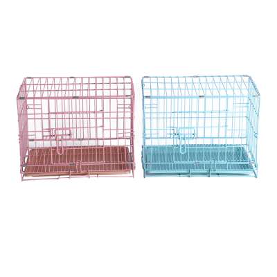 Pink Stainless Cage Dog Metal Cage