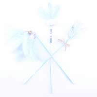 Wholesale With Bell Feathers Cat Rods Pet Cat Teaser Feather Funny Cat Stick