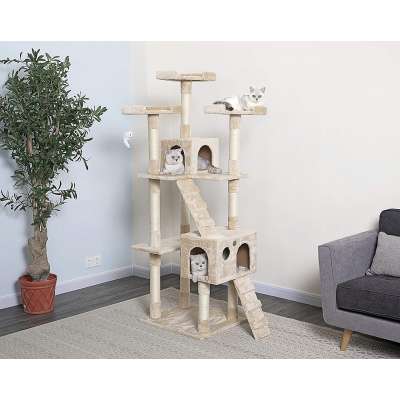 Factory Wholesale Top Pet Furniture House Products scratching post cat tree to ceiling